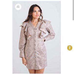 Karlie Snake Skin Dress